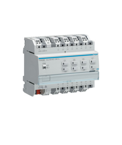 Module de sortie 8x 10A /230V~, KNX