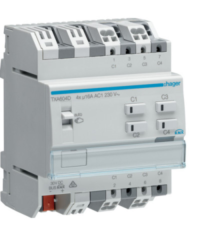 Module 4 sorties 16A/230V~ adapte pour charges capacitives / New Easy