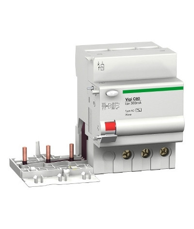 bloc différentiel Vigi C60 63 A 3P 220 à 415 V 300 mA S