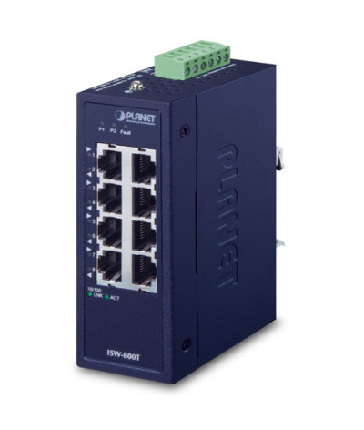 SWITCH.INDUS IP30 P&P 8 X 10/100TX (-40ºC A +75ºC), COMPACT