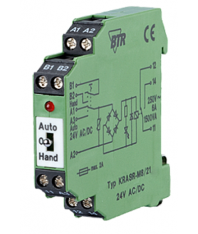 Commande manuelle tout-ou-rien pour moteur a une vitesse ou servomoteur avec signalisation de l'etat de sortie par LED - Positio