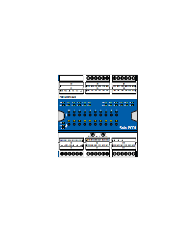 Module E-Line d’entrées/sorties digitalescommande manuelle pour toutes les sortiesDEL d’état pour les entrées/sortiesalimentatio