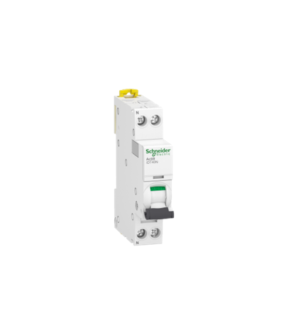 Acti9 iDT40N - disjoncteur modulaire - 1P+N C 2A 6000A/10kA 6000A Icn conformément à EN 60898 - 230 V AC 50/60 Hz / 10kA Icu con