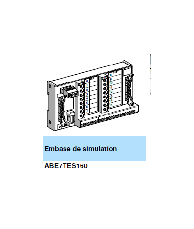 Telefast - embase de simulateur d'entrée/sortie - 16 voies