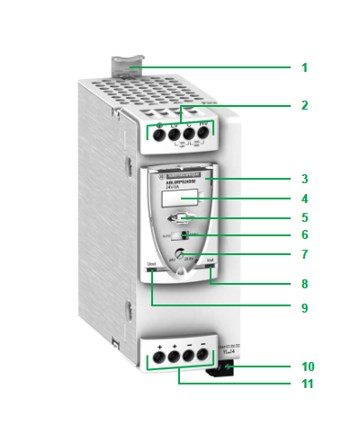 Phaseo - alim. en mode commutation régulé - triphasé - 400Vca - 24V 20 A