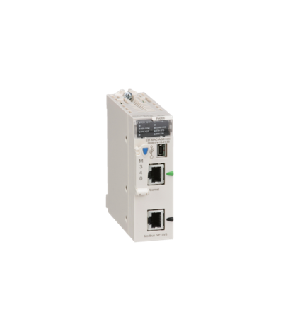 Modicon M340 - processeur - 1024 E/S TOR 256 E/S ANA - 1Modbus - 1Ethernet