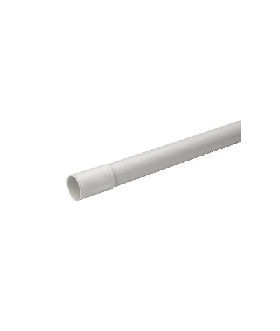 Mureva Tube - conduit rigide tulipé PVC gris - Ø32mm/3m - au mètre linéaire