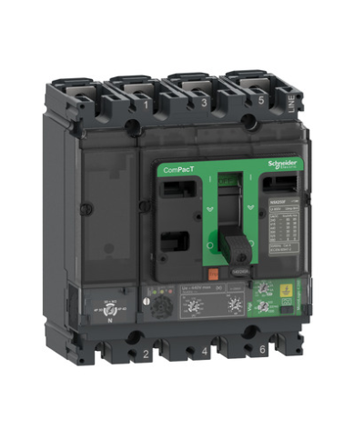 COMPACT NSX100F OCCASION - DISJONCTEUR VIGI - MICROLOGIC 4.2AB 100A - 4P4D - 36KA - FIXE