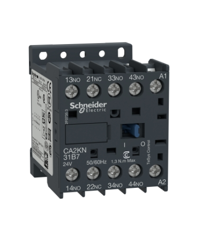 TESYS CA2K OCCASION - CONTACTEUR - 3F+1O - INSTANTANÉ - 10A - 24VCA