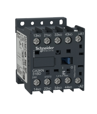 TESYS CA3K OCCASION - CONTACTEUR - 3F+1O - INSTANTANÉ - 10A - 24VCC
