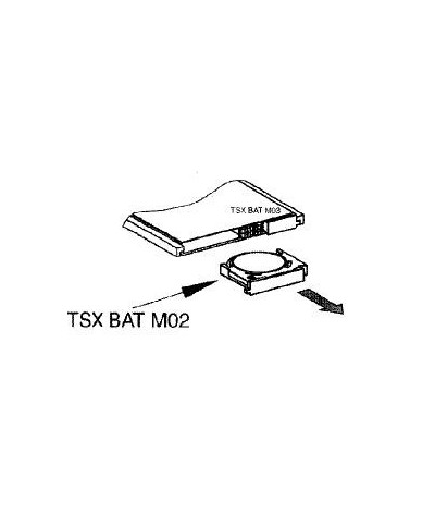 Modicon - batterie sauvegarde aux. - pour carte mém. PCMCIA SRAM proces. vers 04