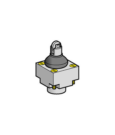 OsiSense ZCKE - tête inter. de pos. - poussoir à galet acier à soufflet