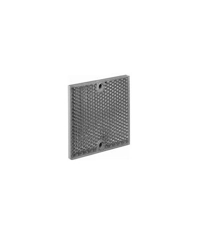 Réflecteur PL80A Rectangulaire, 84 x 84 mm, avec trous de fixation