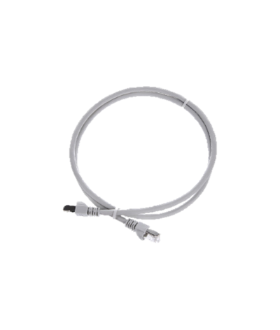 Patch cord S/FTP Cat.6A (ISO/IEC), 1,0m MP8 FS500, LSZH, grey, 1
