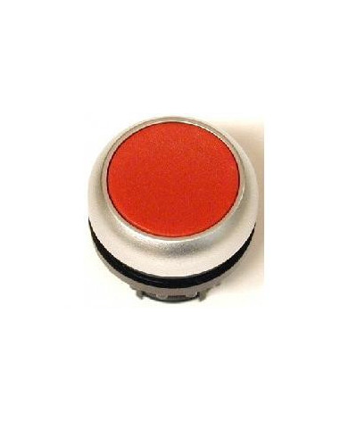 M22-DL-R - Bouton-poussoir lumineux, plat, rouge, a rappel