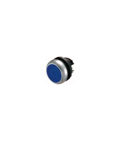 M22-DRL-B - Bouton-poussoir lumineux, plat, bleu, a accrochage