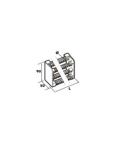 REPARTITEUR TETRAPOLAIRE 80-100 AL - 10